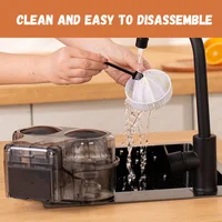 Extracteur de jus électrique à double tête avec fonctions de coupe et de pressage automatiques, moteur sans balais 200W, nettoyage facile, pour des jus sains et rapides à la maison 2