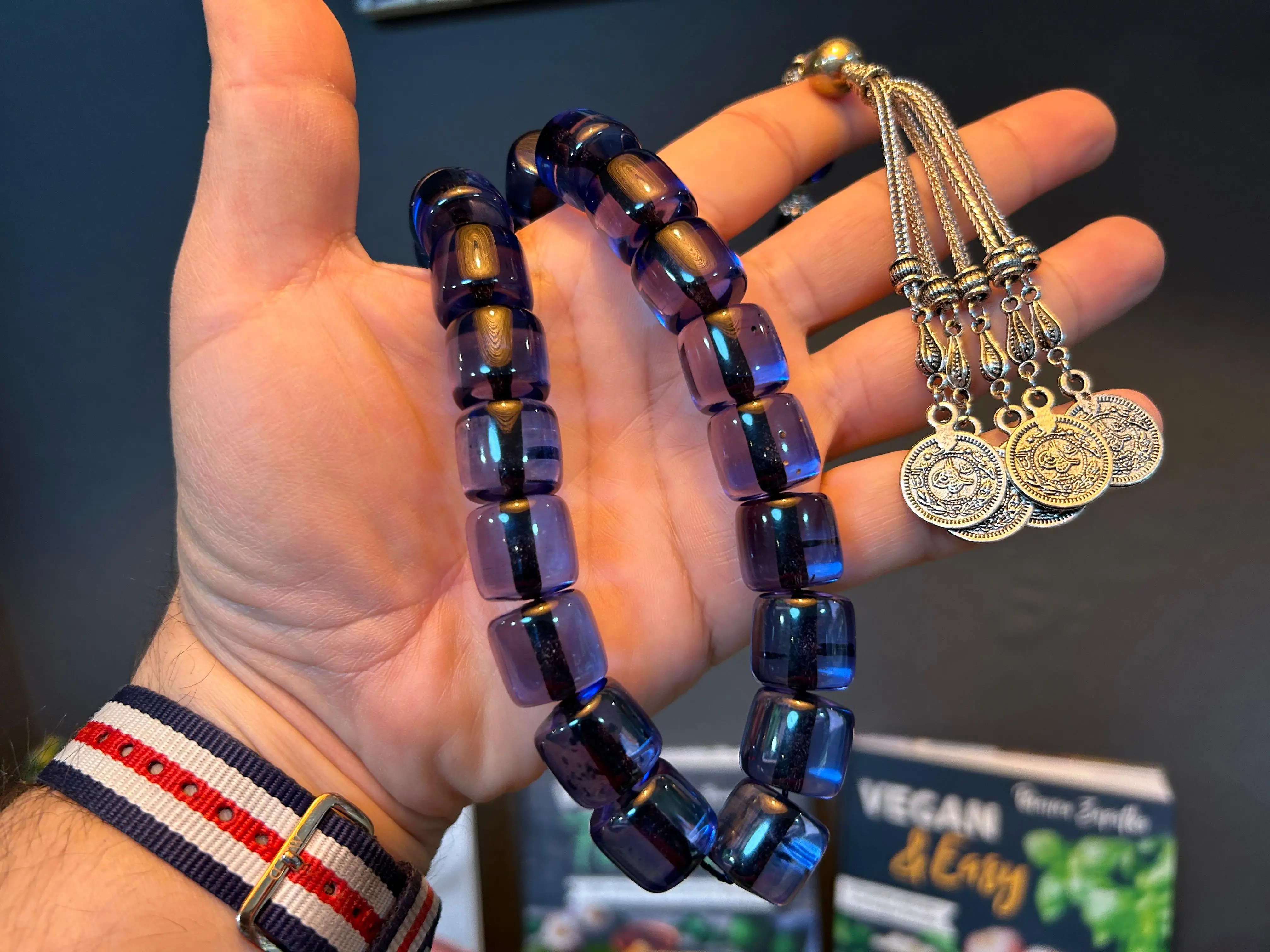 Very Special Handmade Rosary Ottoman Rare Antique Faturan German Amber Sandalous Misbaha Prayerbeads Rosary Tasbih Tesbih İslam