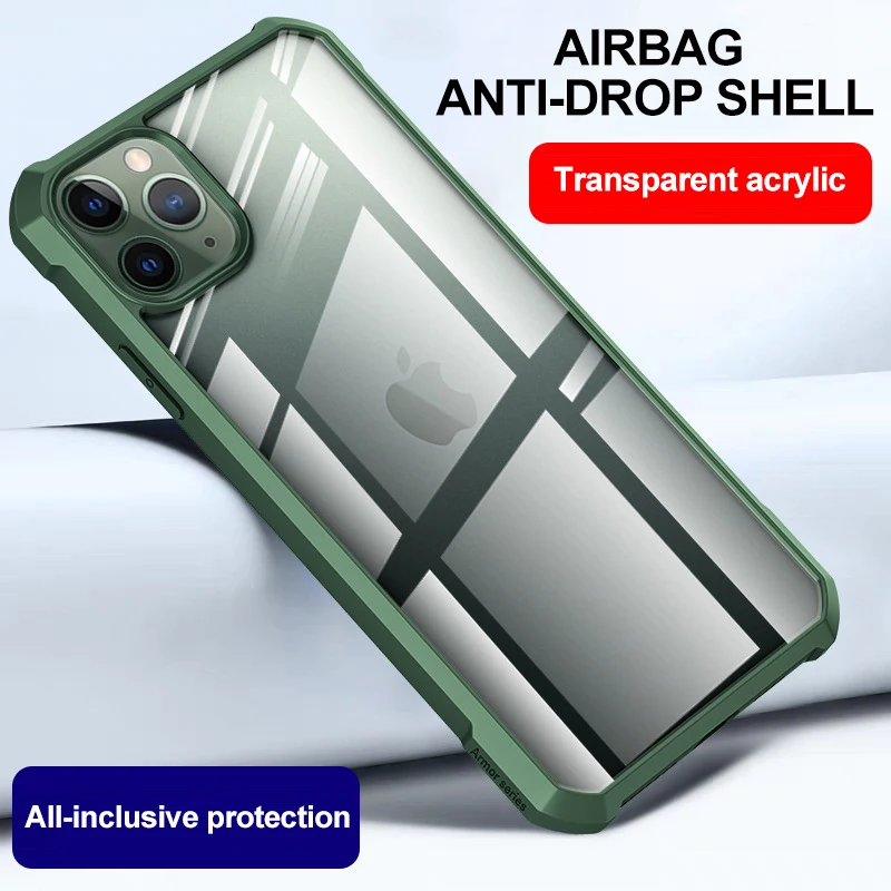 Airbag Shockproof Clear Soft Silicone Case For iPhone 11 Cover Camera