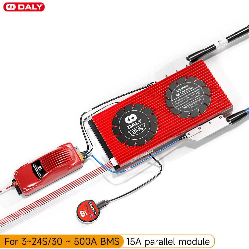 Daly smart parallel bms LiFePO4 12V 24V 36V 48V 4S 3s 7s 8s 10s 12s 13s 14s  16s 20s 24s Liion 30A 100A 200A 250A 300A use in 15A| | - AliExpress