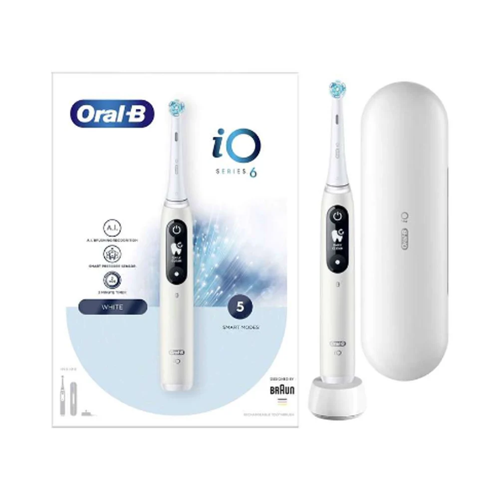 

Oral-B iO 6 Electric Toothbrush - Gray Man Woman Home Original
