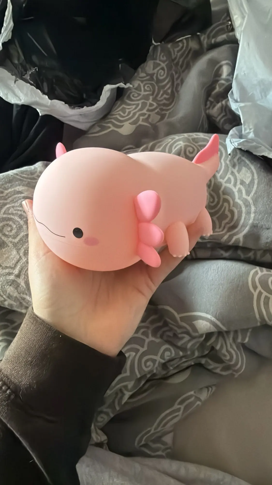 Axolotl Touch Control Nightlights USB Rechargeable Table Lamp for kids