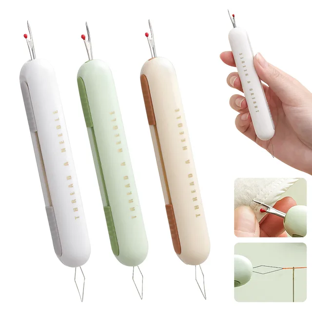 2 IN 1 Needle Threaders Seam Rippers 1
