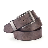 New Men's High-Quality PU Leather Belt Metal Pin Buckle Belt Leisure Business Waistband Fashionable Male Accessory Designer Belt 3