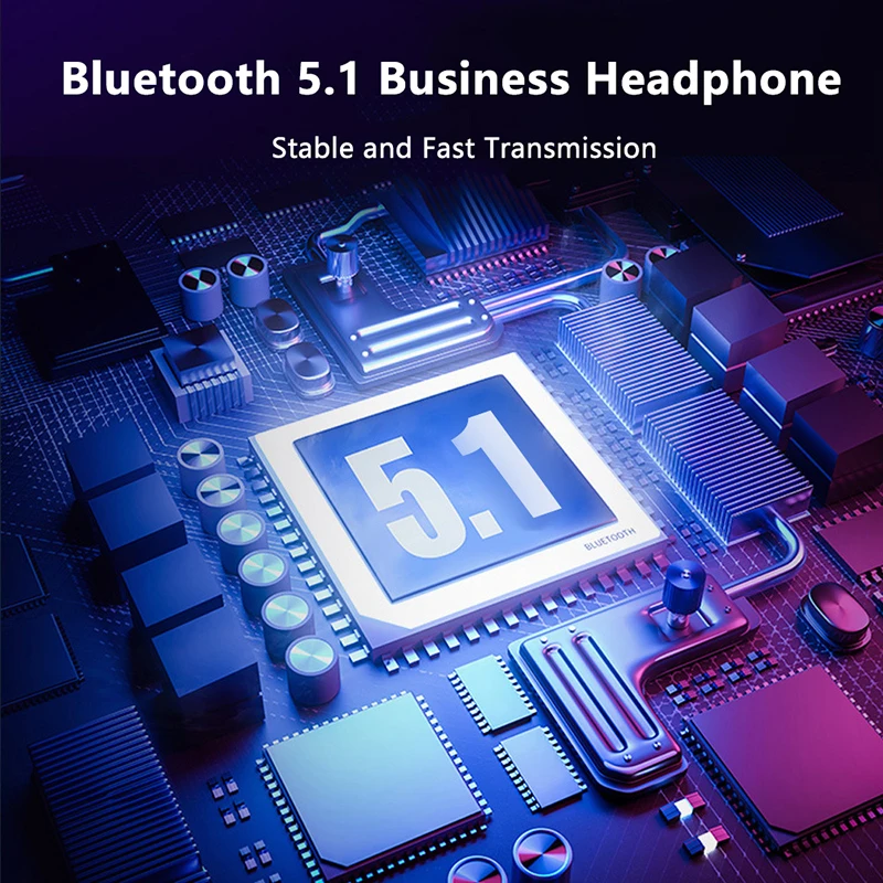 Premium Bluetooth 5.1 Wireless Earphone with HD Mic and Vibration Alert
