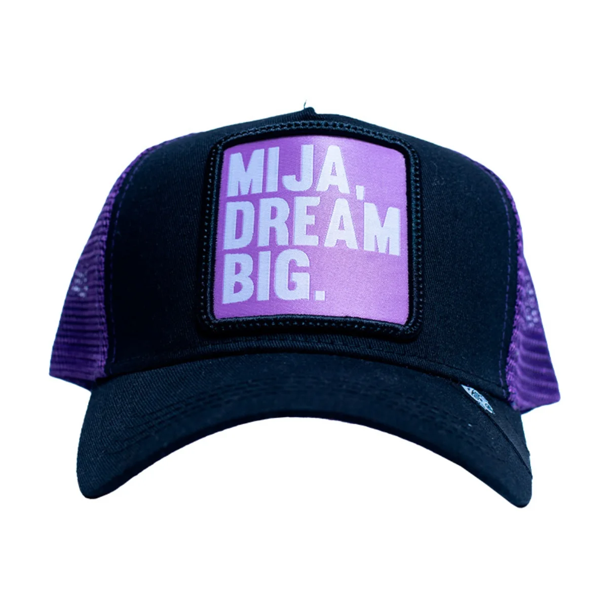 Gorra de béisbol curva con malla original Pook Frase Mija Dream Big
