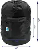 XL heavy-duty laundry backpack with drawstring closure. Ideal for college, travel, or organizing dirty clothes. 4