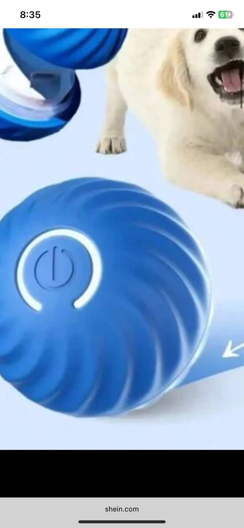 Jouet interactif pour chien et chat – Balle électronique intelligente USB rebondissante, jouet de stimulation pour animaux de compagnie photo review