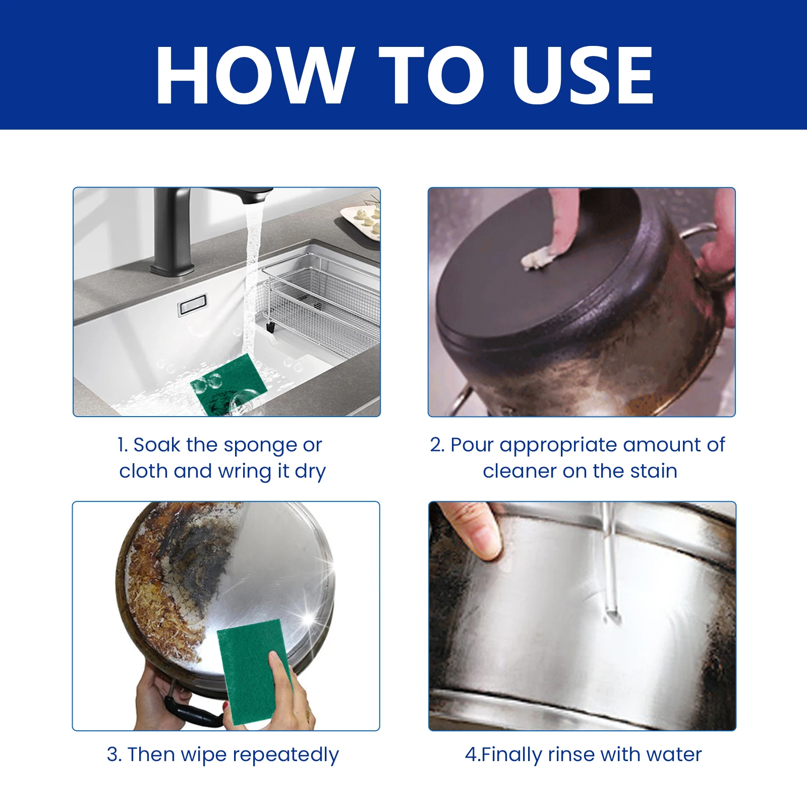 Oven Cleaning Tools For Stainless Steel Surfaces Cookware Cleaner