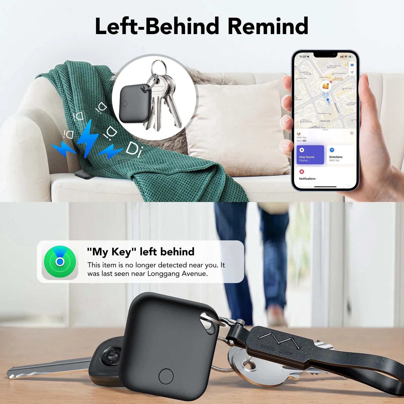 Mini GPS Tracker For Apple iOS System Find My APP Air Tag Child Finder Pet Bicycle Bag Loss Tracker Smart Bluetooth Airtag