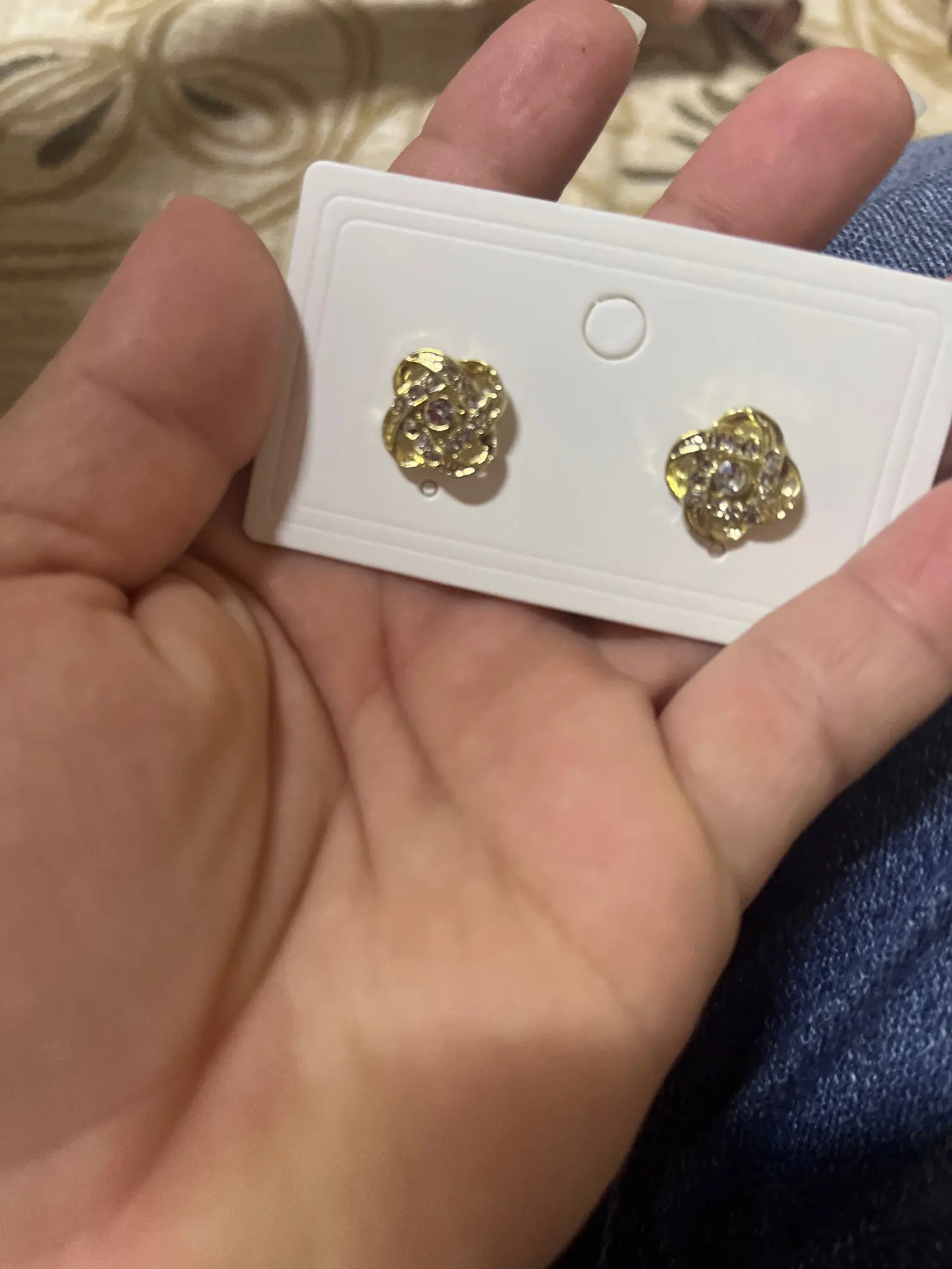 Light Luxury Zircon Stud Earrings photo review