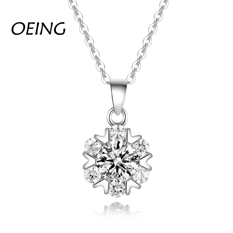 

OEING bright star chain set S925 pure silver light luxury short simple necklace temperament clavicle chain fashion jewelry