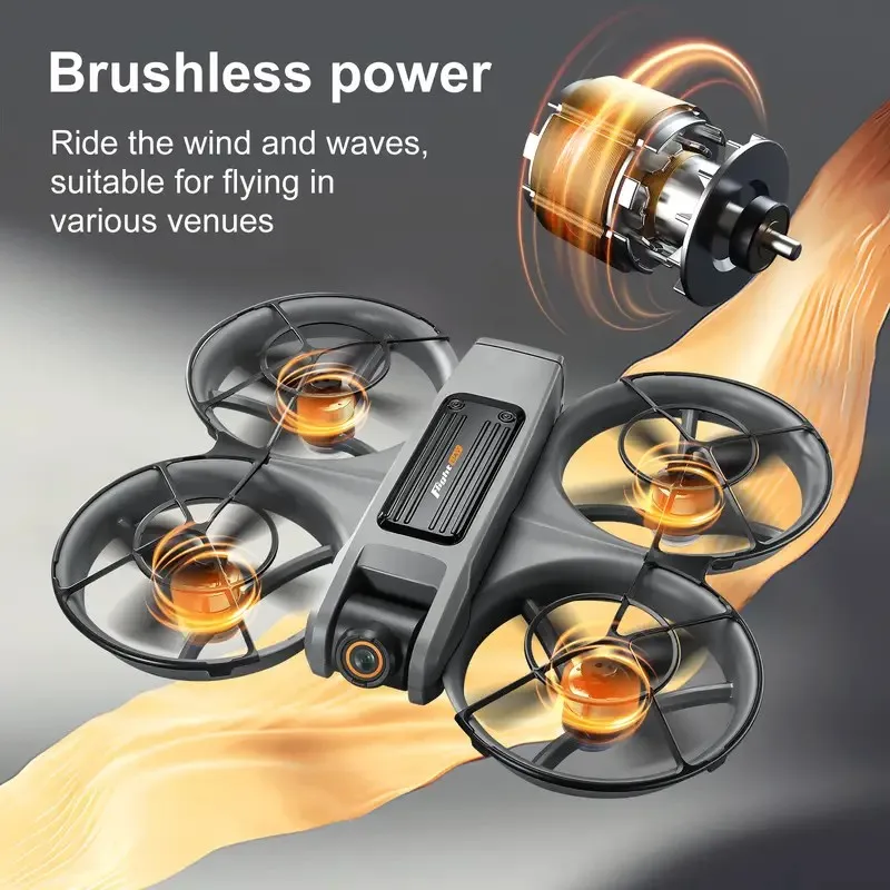 Drone S156 Orange 3 Batteries 1800mAh WiFi FPV Rechargeable
