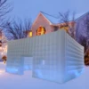 Large Inflatable Nightclub Cube Tent Portable Air Cube  Square Gazebo Event Room Tent House with Disco Light & Blower For Party 1