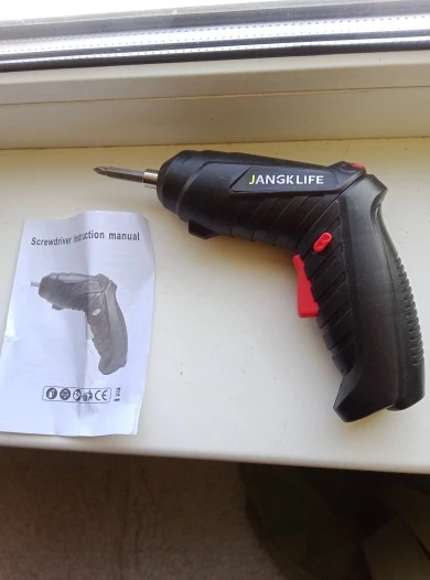 JANGKLIFE Electric Screwdriver Battery Rechargeable Cordless Screwdriver Powerful Impact Wireless Screwdriver Drill photo review