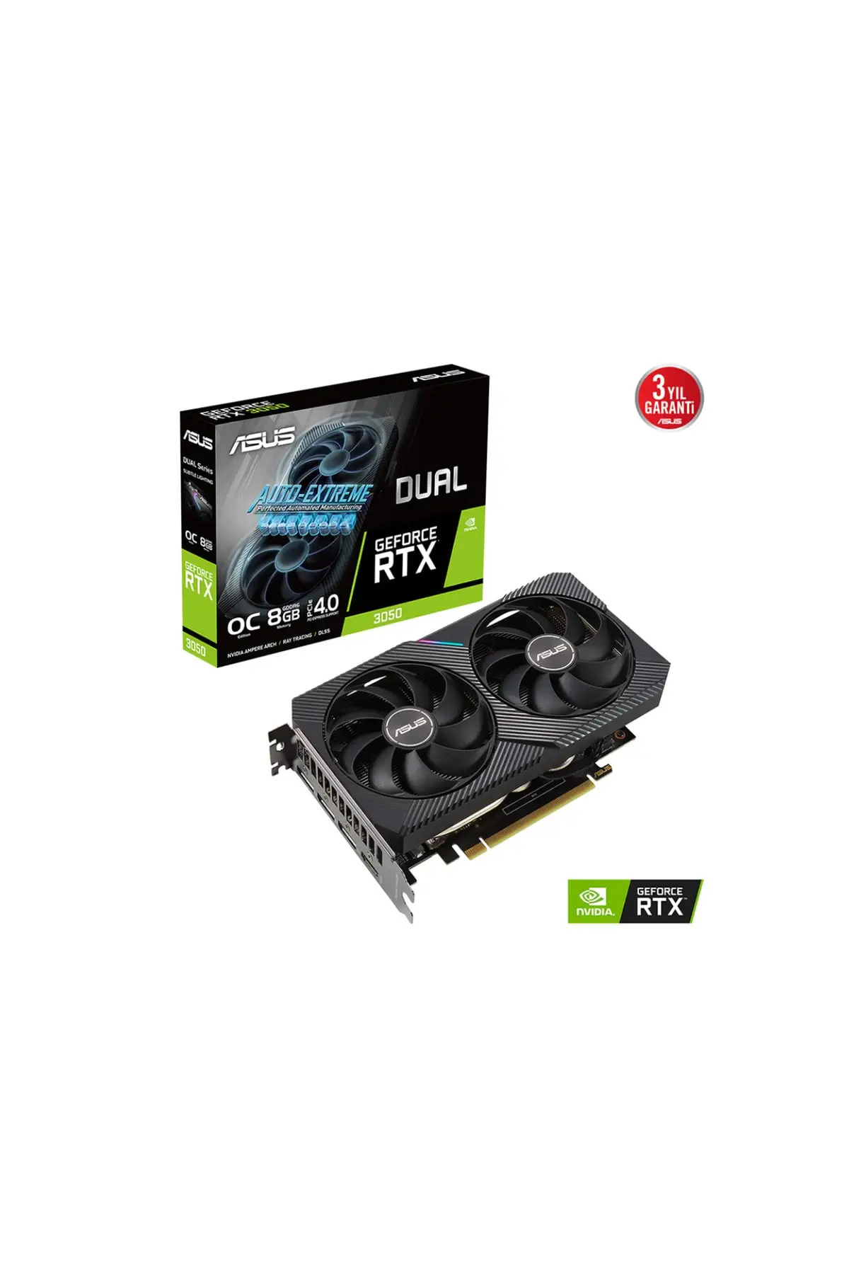 Компьютерная видеокарта 8 ГБ Dual-Rtx3050-O8G