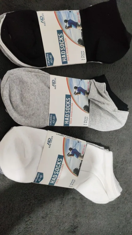 meias masculina kit 12 pares，12 Pares meias masculino,Meias De Barco，meias esportivas，meias de algodão masculino，respirável,mens photo review