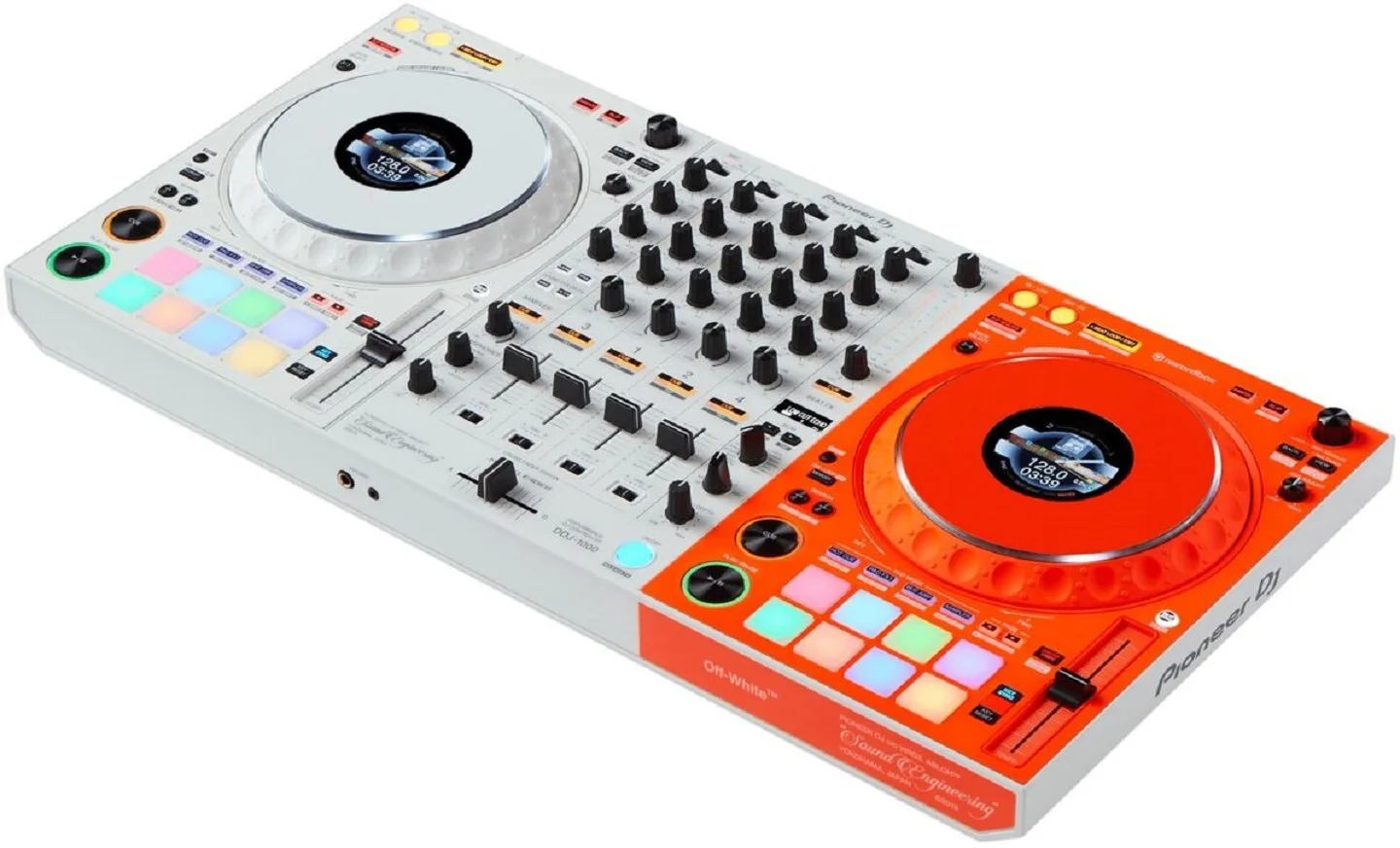 

Топ Оригинал, 100%, распродажа, Pioneer DJ DDJ-1000-OW Limited, 100, белый, оранжевый контроллер DJ