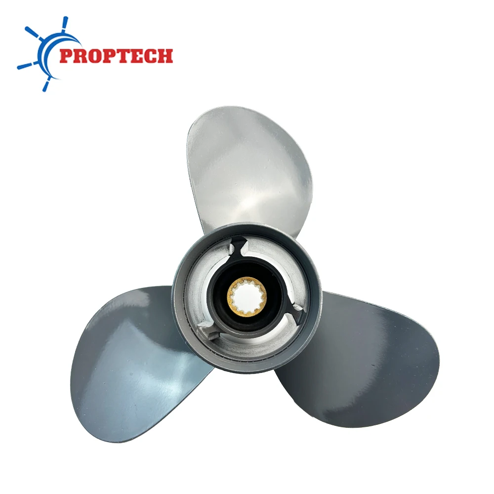 11 1/8*14 Aluminum Alloy Screw 3 Blade Marine Engine Parts For Honda Outboard Propeller 35hp 40hp 45hp 50hp 60hp Boat Motor