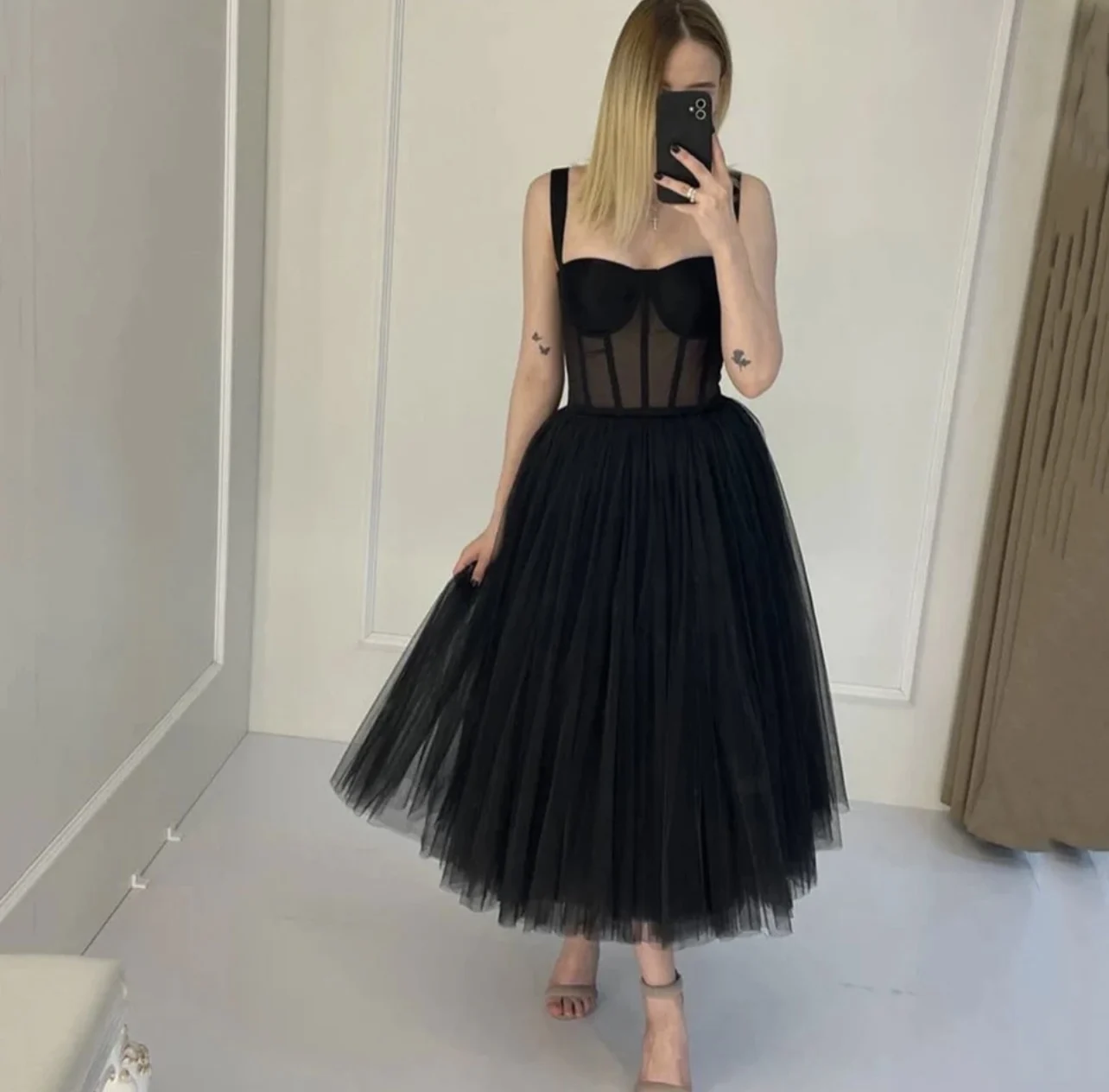 

Dathy Midnight Elegance Exquisite Black Evening Dress For Women's Party Dress Gown vestidos de fiesta elegantes para mujer 2023