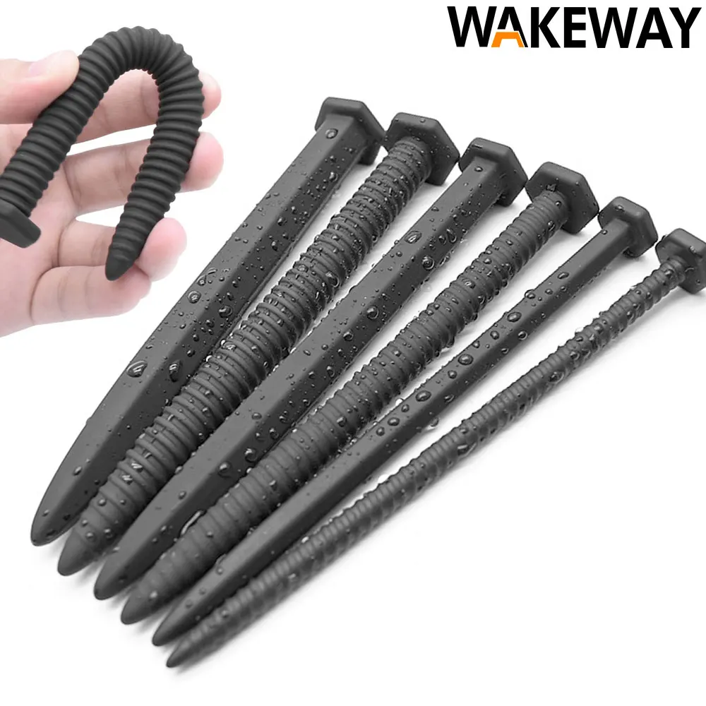 WAKEWAY Urethrale Dilatator Gay Male Sounding Penis Plug Inserts Silicone Urethral Sound Dilator Catheter Sex Toy Men urethral dilator,silicone urethral dilator