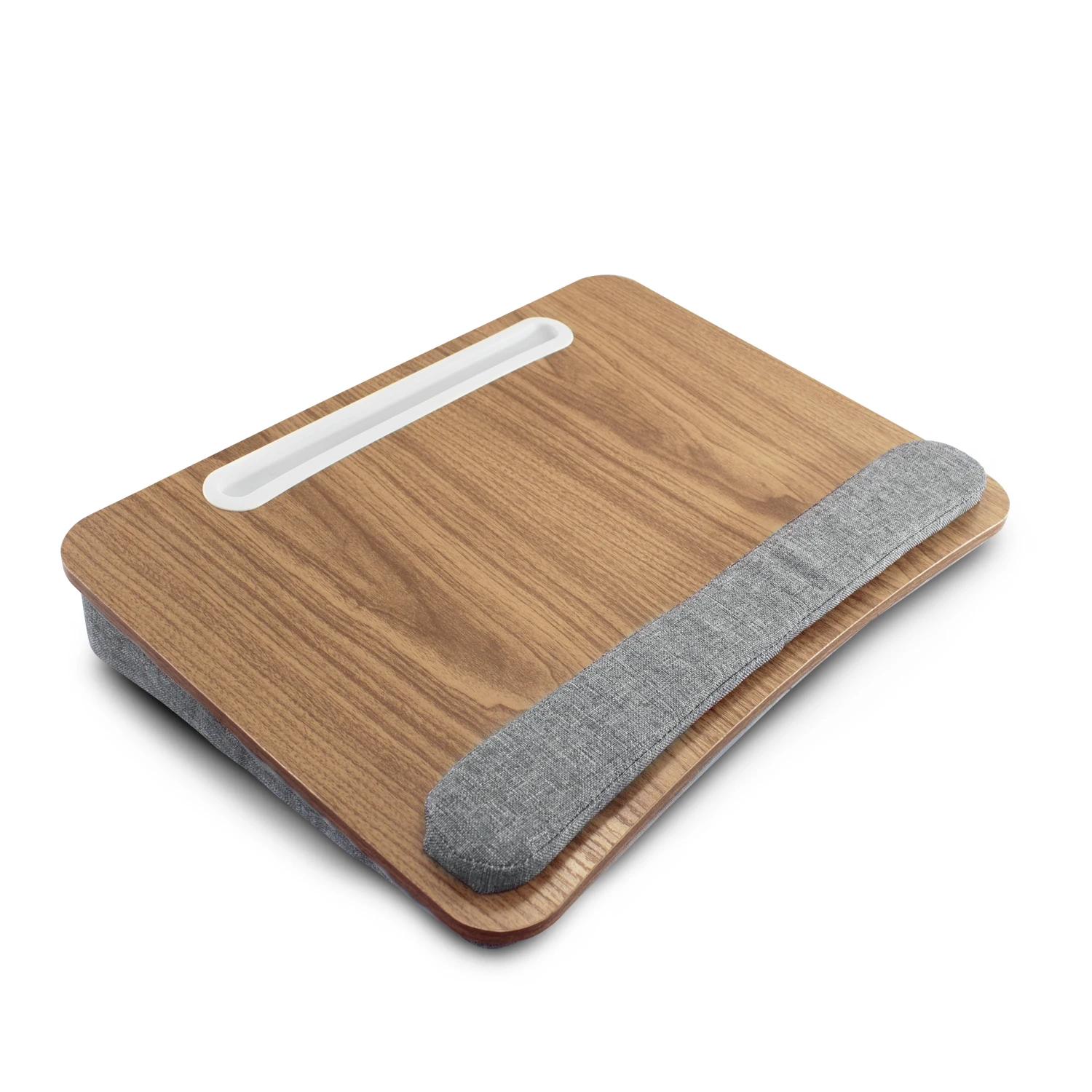 Escritorio portátil de Madera con cojín para Laptop y Escritura, Soporte para Bandeja de computadora, Mesa de Almohada con reposamuñecas para Cama, sofá, Coche, Mesa oara Laptop