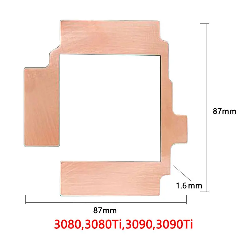 サーマルパッド,銅およびアルミニウムヒートシンク,メモリrtx