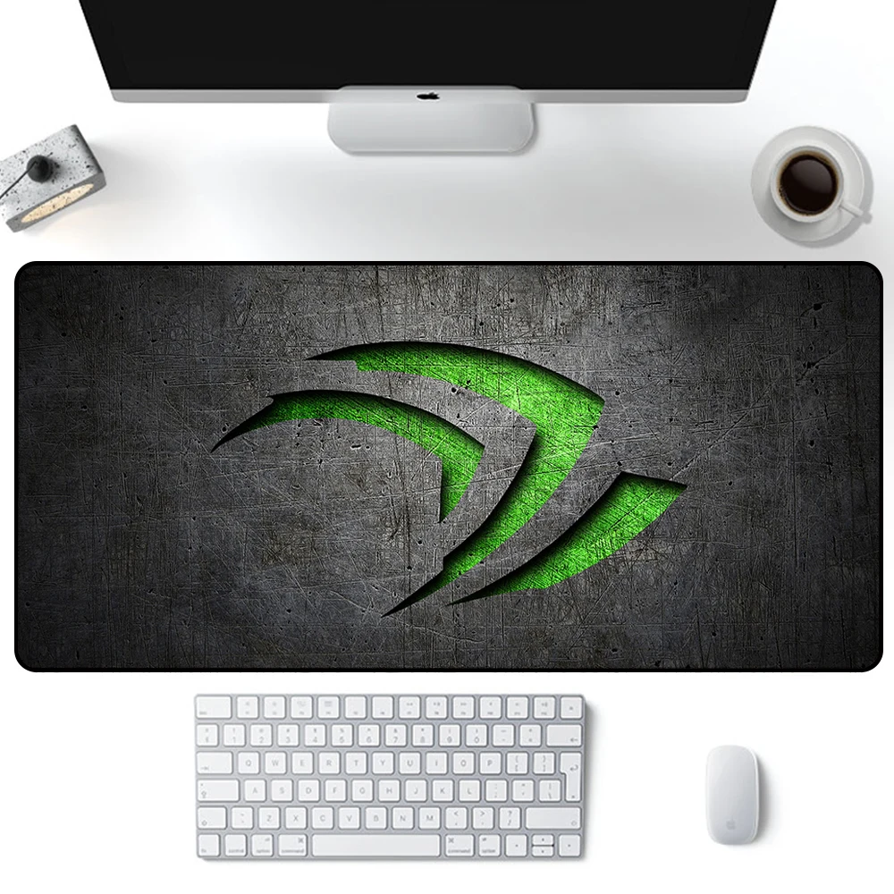 

Игровой коврик для мыши Nvidia, большой силиконовый коврик для мыши для компьютера и офиса, размер XXL