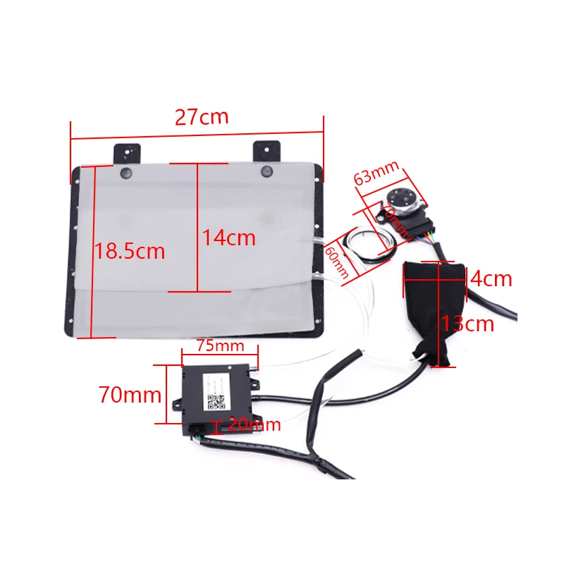 Electric Air Lumbar Support System for Car Seats: 2 Air Bags for Optimal Comfort and Back Support