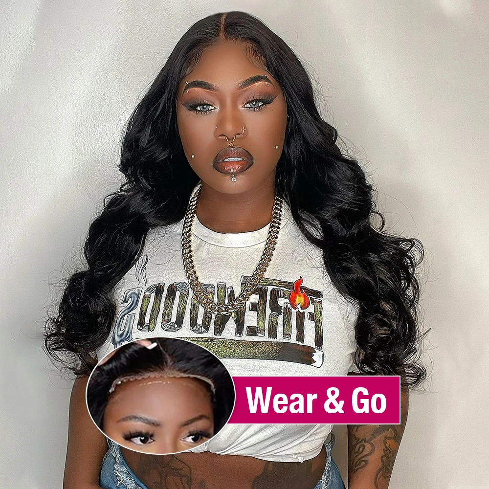 Human Hair Wigs 30Inch Body Wave Lace Front Wig Human Hair Glueless Wig Ready to Wear 13x6 HD Transparent Human Hair Lace Frontal Brazilian Wigs
