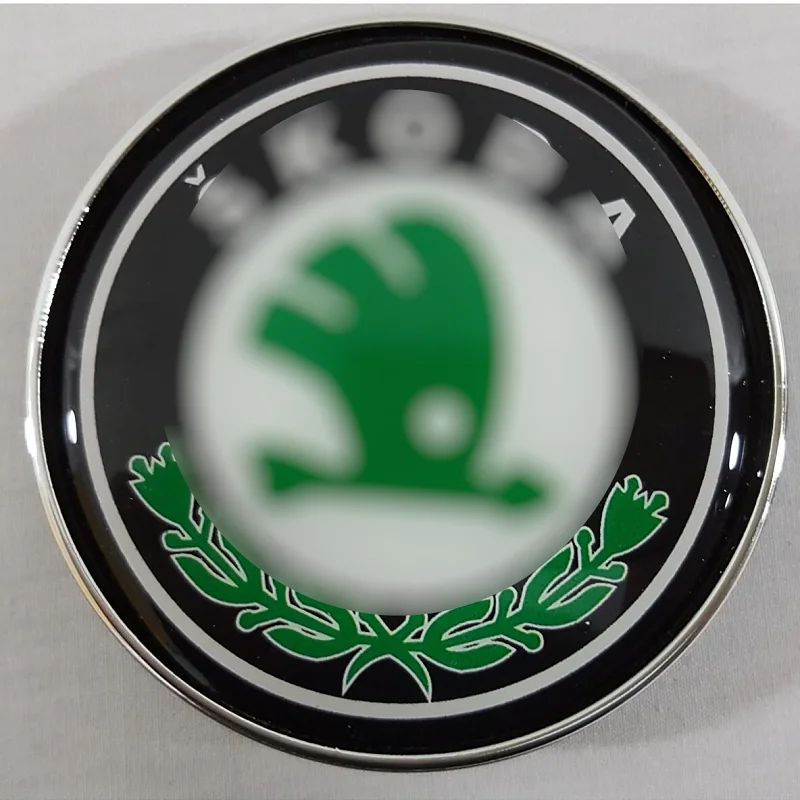 For Skoda, Front Grill Front Hood Rear Trunk Lid Emblem Logo Badge 75mm
