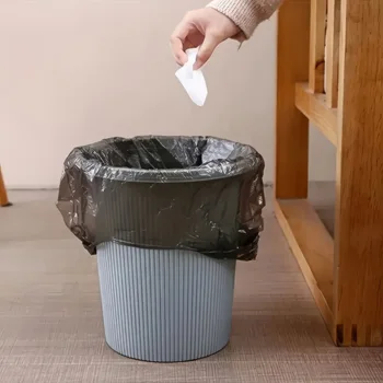 100 Black Garbage Bags – Leakproof & Odor-Resistant, Suitable for Small Trash Cans 1