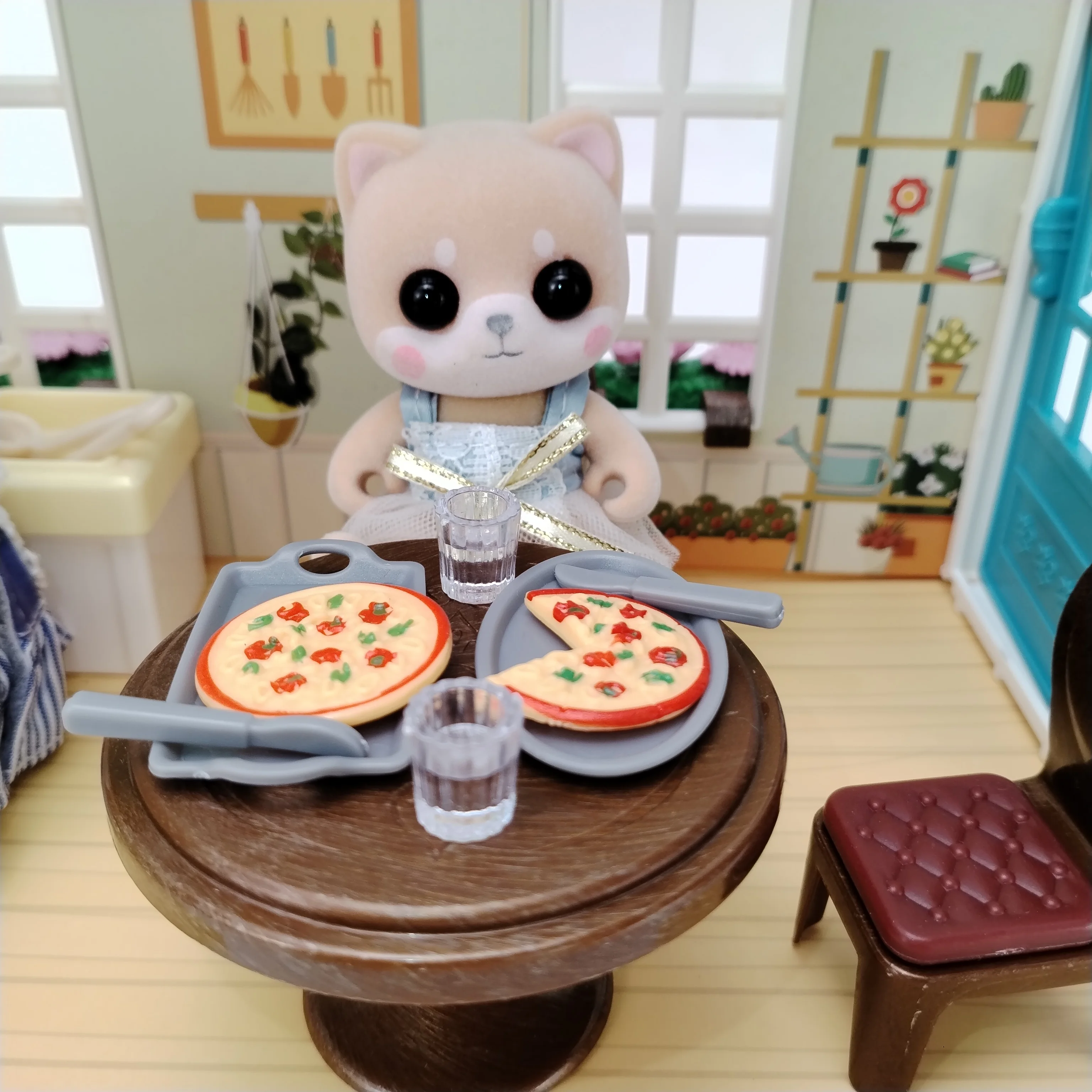 Original  Miniature Items Doll House Accessories And Furniture Family Football Tennis Kitchen Bedroom Toys For Girls Boy 3