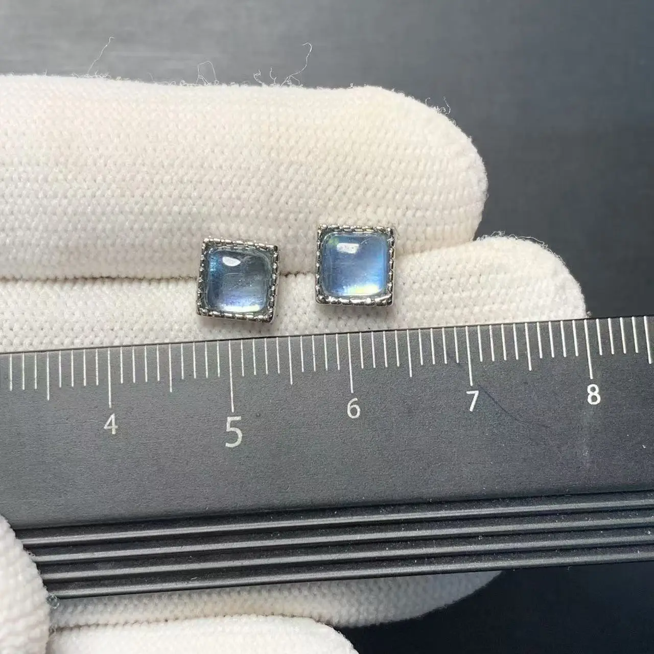 Orecchini quadrati piccoli in argento Sterling 925 con parti placcate in oro per donna - Italia