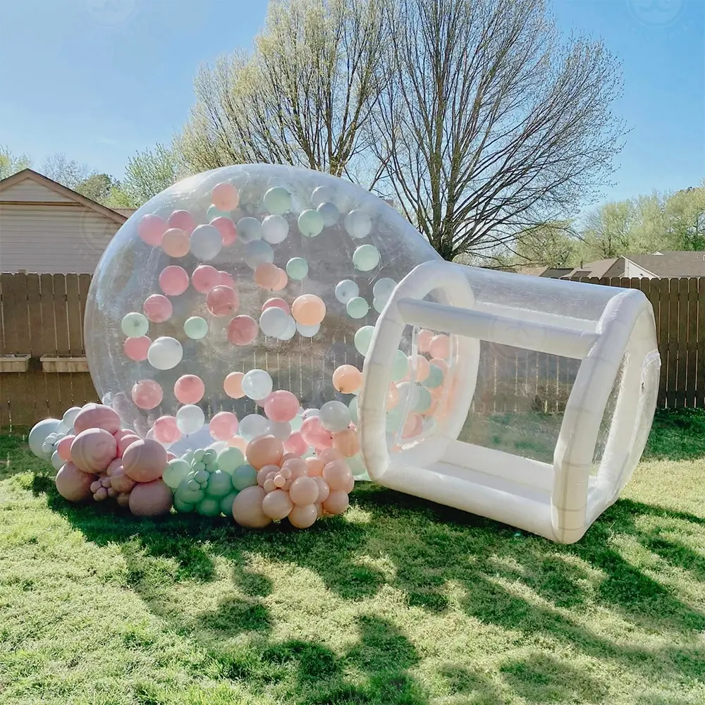 BalloonInflatableBubbleHouseWithBubbleTentTransparentDomeHouse