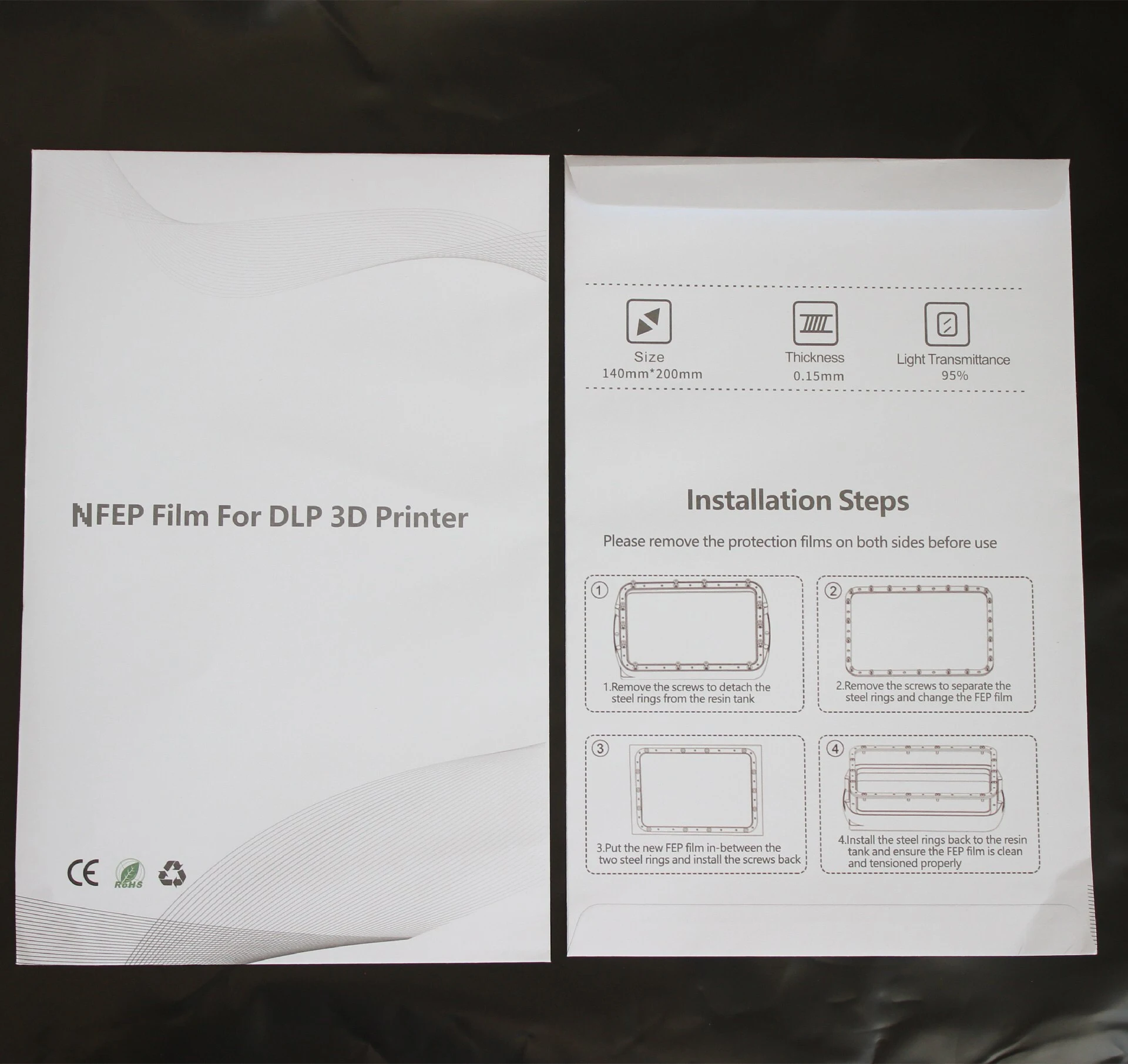Pellicola Nfep Per Anycubic Photon Mono X 8.9 Pollici Elegoo Saturn 8.9 "Parti Della Stampante Stampanti 3D In Resina Uv Pellicole Di Rilascio Da 0.15