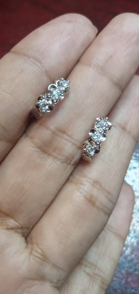 Pendientes de aguja de Plata de Ley 925 para mujer, joyería de alta calidad a la moda para boda, flor de circón de cristal, perno bonito photo review