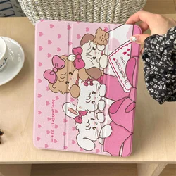Korean Cute Tablet Case with Pen Holder - IPadPro2024 - 11inch (TR211)