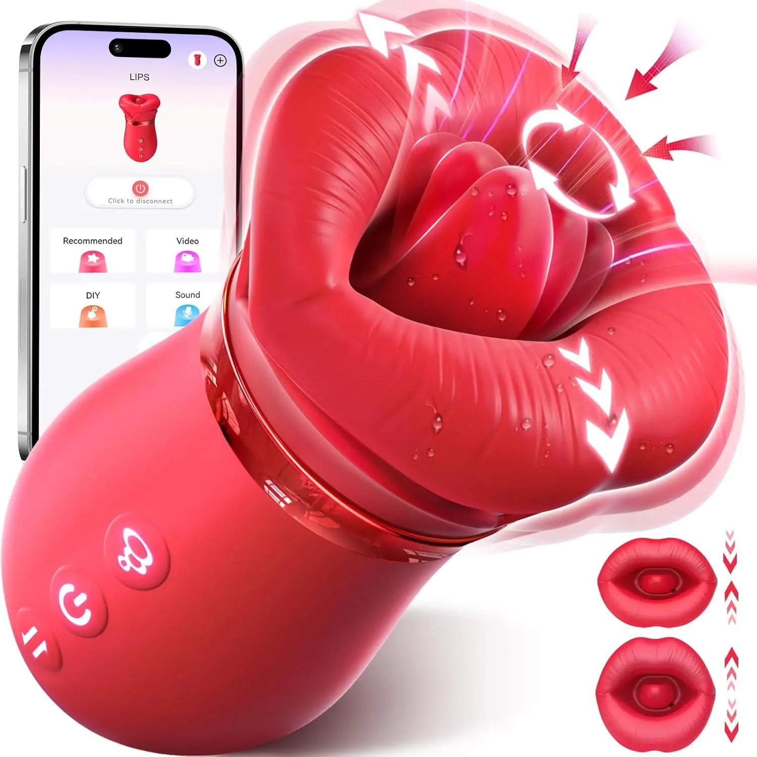 clit rose sex toy Rose Finger 9 Sucking Vibrator Nipple Sucker Clitoral Stimulation Ipx7  Female Pleasure Sex Toy - Rose Finger Vibrator, 9 Sucking Vibrator