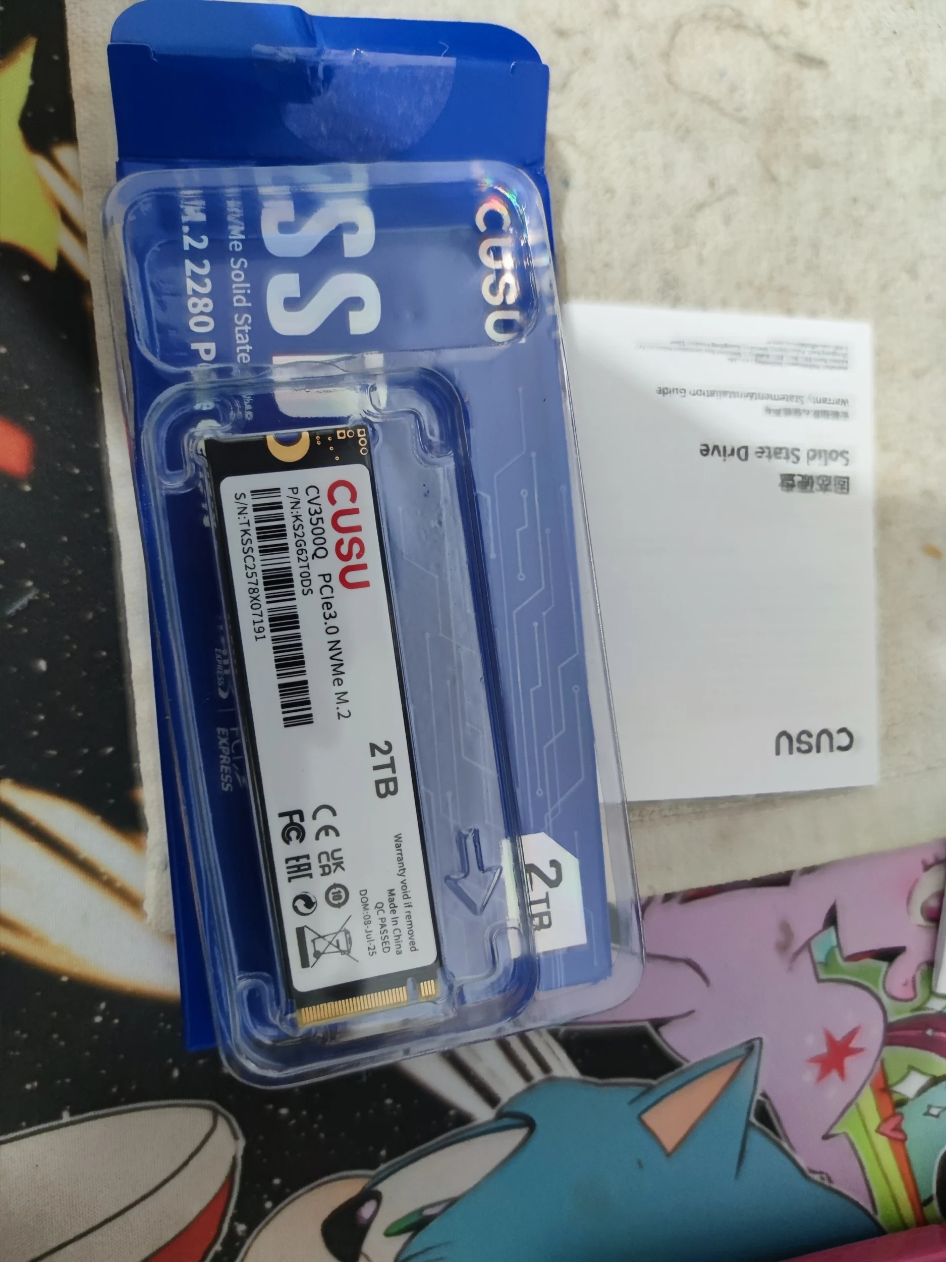 CUSU SSD M2 NVMe 512gb 1tb 2tb Internal Solid State Drive CV3500Q