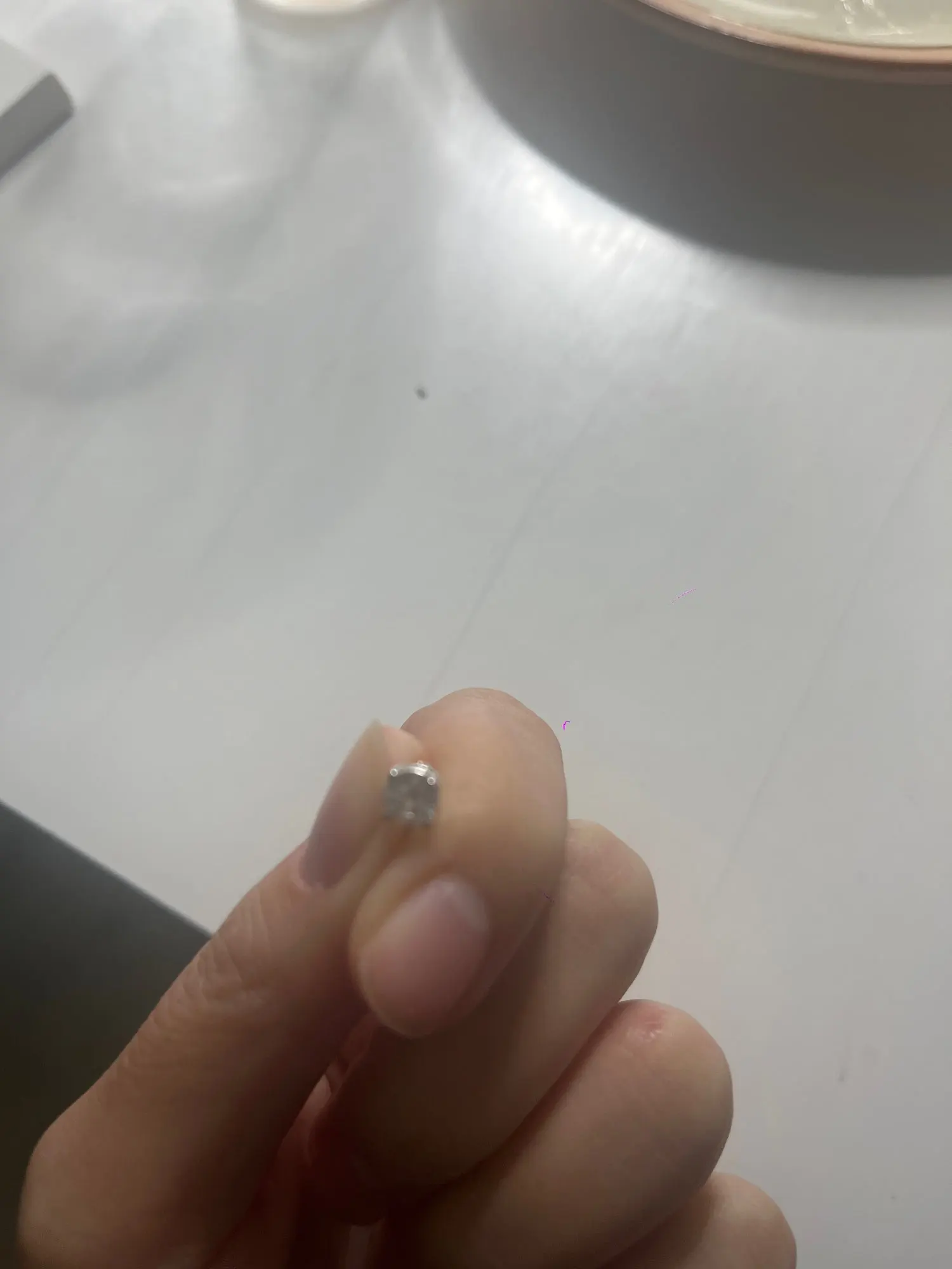 Moissanite Ear Stud Earrings photo review