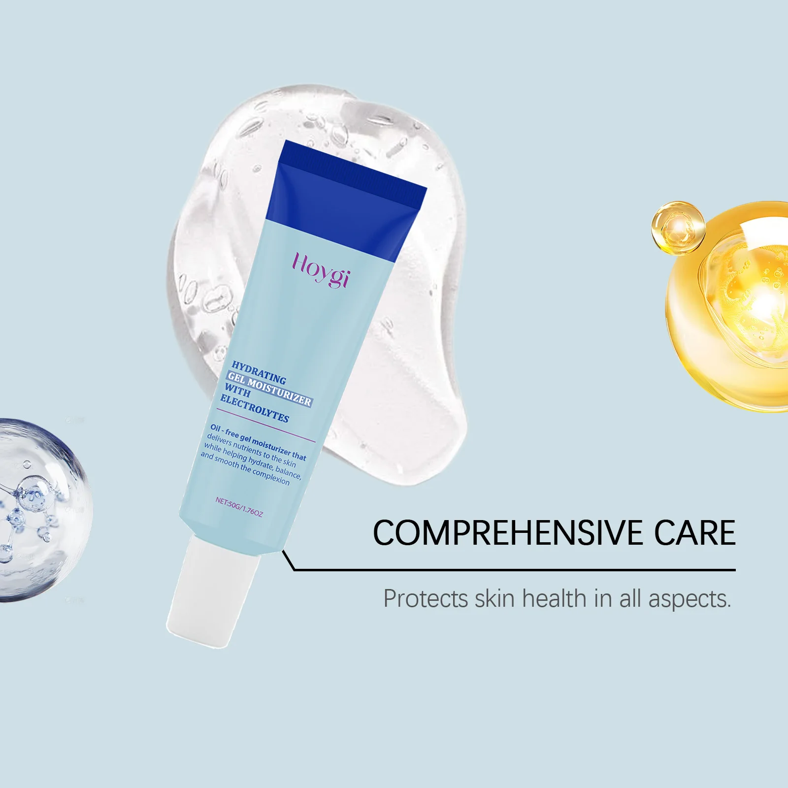 Hoygi Moisturizing Face Gel Deep Hydrating Reduce Dryness Refreshing Improve Skin Texture Anti-chapping Softening Face Care Gel