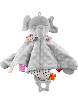 Elephant Baby Comforter & Rattle 1