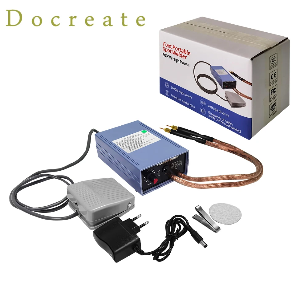 Docreate Mini Máquina de Soldador Spot Kit Faça Você Mesmo 18650 Bateria Ferramentas de Soldagem Caneta Soldador Portátil 015 Milímetros Nickel Strip 5000w 8000w - Image 3