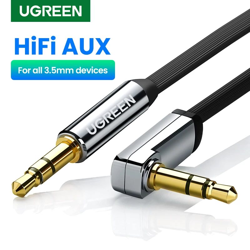 UGREEN 3.5mm Audio Cable Nylon Braided Aux Cord Male to Male Stereo Hi-Fi  Sound for Headphones Car Home Stereos Speakers Tablets Compatible with