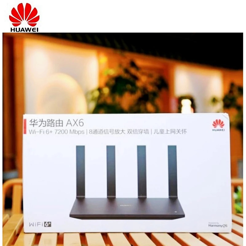New Huawei AX6 WIFI6 Router 7200Mbps 4k QAM Router 2.4G 5G Efficient