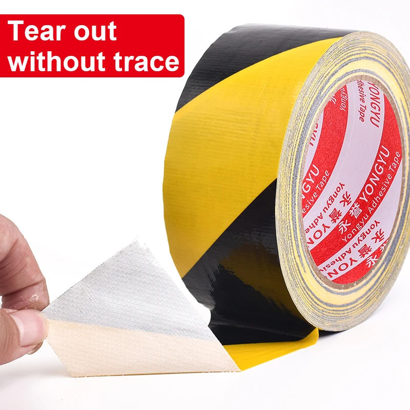 Yellow black warning tape Marking Safety Soft PVC Strong Adhesive Grip tape For Factory Warehouse Stairs