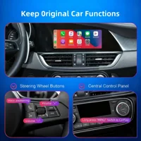 Wireless Apple CarPlay Android Auto Decoder Box For Alfa Romeo Stelvio Giulia 2017-2019 BT AUX Mirror Link AirPlay Car Module 4