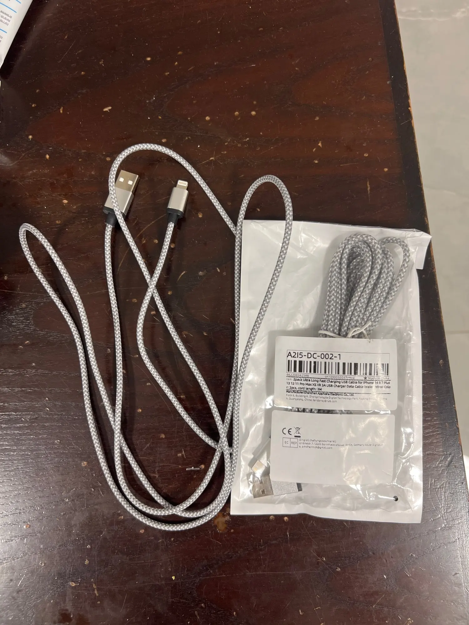 Fast Charging USB Charger Cable For iPhone 14 13 12 11 Xs Max Xr X 8 7 6 Plus iPad Origin Mobile Phone Long Data Cord 1m 2m 3m photo review
