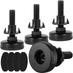 4 Pack Heavy - Duty Adjustable Furniture Levelers with Floor Protector Pads (4pcs)